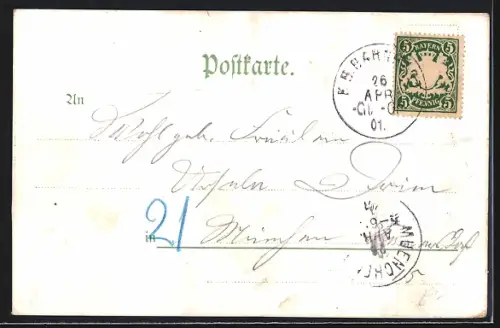 AK Glonn, Blick zum Ort im Rahmen