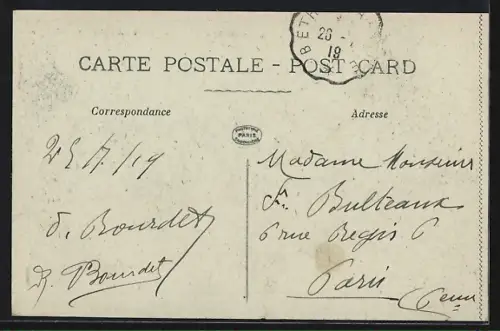 AK Béthune, Rue de l`Esplanade, Strassenpartie