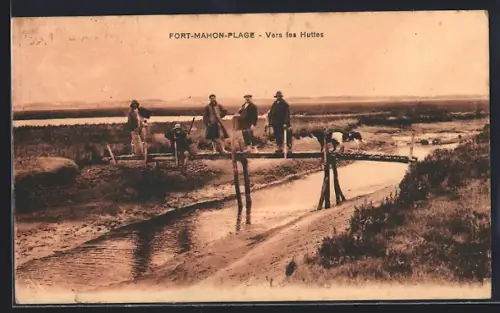 AK Fort-Mahon-Plage, Vers les Huttes
