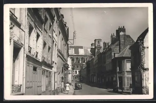 AK Saint-Omer /P.-de-C., Rue d`Arras, Strassenpartie