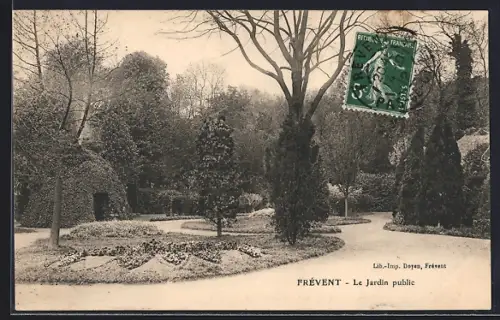 AK Frévent, Le Jardin public