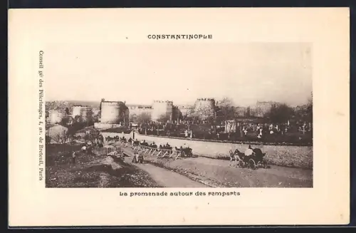 AK Constantinople, La promenade autour des remparts