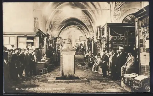 AK Constantinople, Intérieur de Grand Bazar