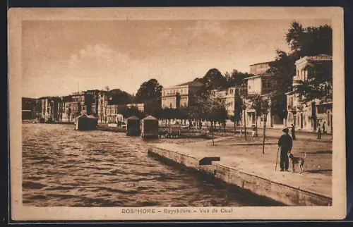 AK Bosphore, Buyukdère, Vue de Quai