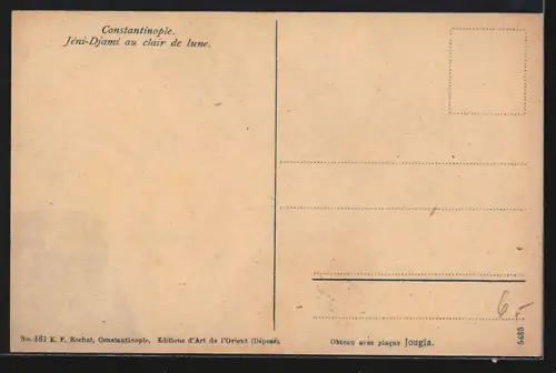 AK Constantinople, Jéni-Djami au clair de lune