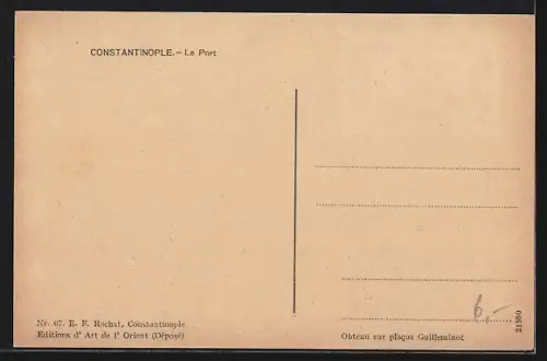 AK Constantinople, Le Port