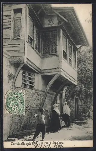 AK Constantinople, Une rue à Stamboul