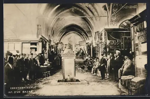AK Constantinople, Int. d`un Bazar