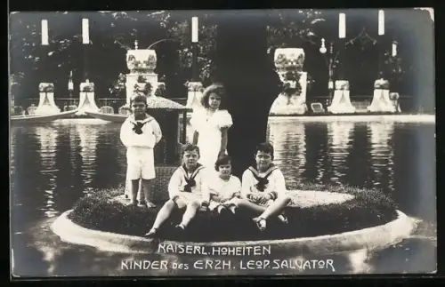 AK Kaiserl. Hoheiten, Kinder des Erzh. Leopold Salvator