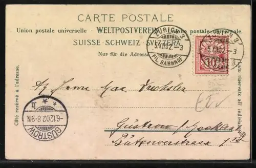 AK Alpenpost, Postkutsche unterwegs