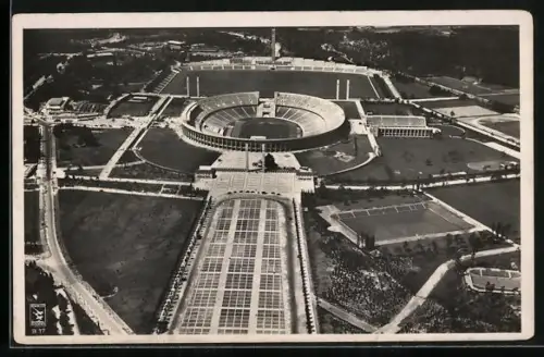 AK Berlin, Reichssportfeld aus der Vogelschau