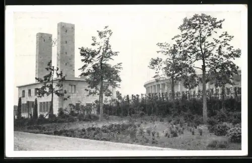 AK Berlin, Olympische Spiele 1936, Reichssportfeld, Osttor mit Blick auf die Deutsche Kampfbahn