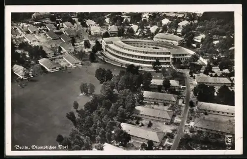 AK Döberitz, Olympisches Dorf aus der Vogelschau