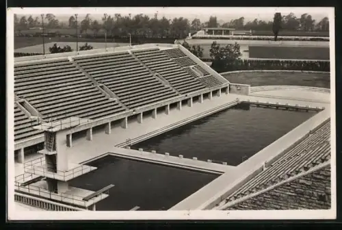 AK Berlin, Olympia 1936, Blick auf das Schwimmstadion