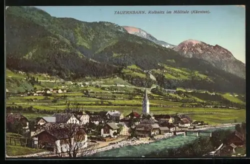 AK Kolbnitz, Panorama aus der Vogelschau