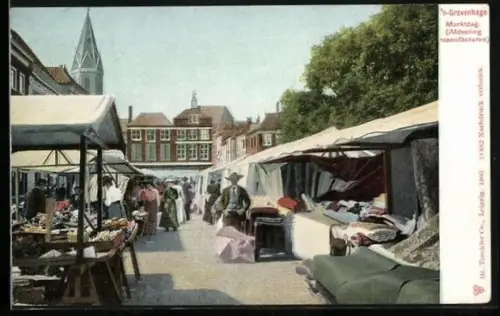 AK 's-Gravenhage, Marktdag