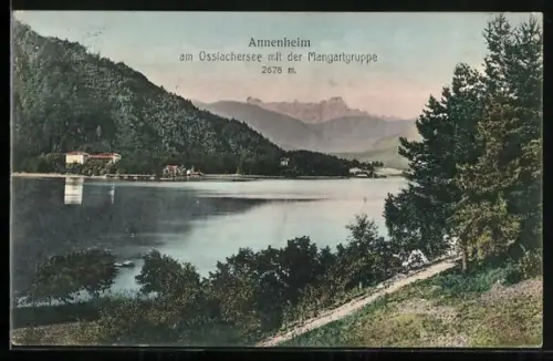AK Annenheim am Ossiachersee, Panorama mit der Mangartgruppe
