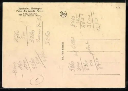 AK Anvers, Sportpaleis / Palais des Sports, Stadion, Aussenansicht