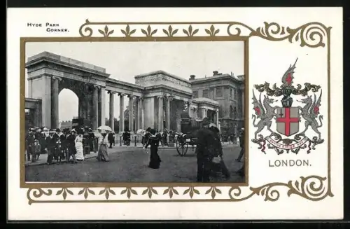 AK London, Hyde Park Corner, Coat of Arms