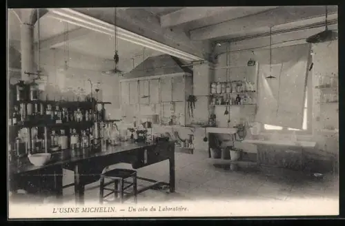 AK Clermont-Ferrand, L`Usine Michelin, Un coin du Laboratoire