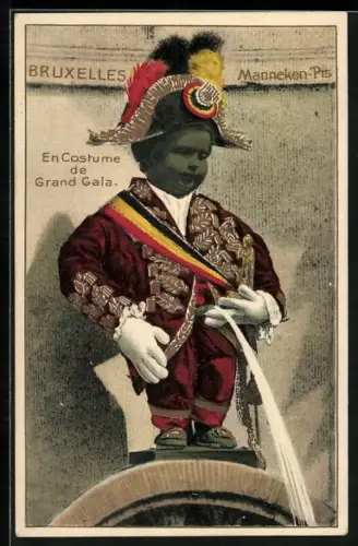 AK Bruxelle, Manneken-Pis, En Costume de Grand Gala