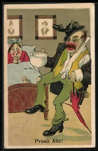 AK Prosit Alte!, Zecher mit Nachttopf