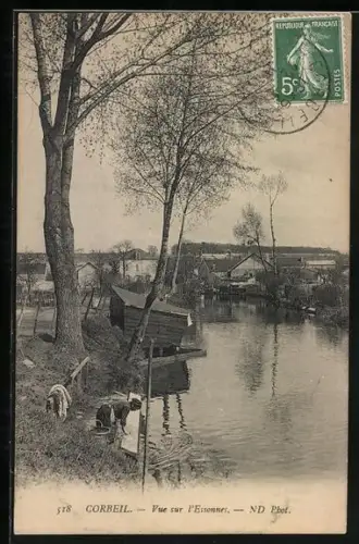 AK Corbeil, Vue sur l`Essonnes