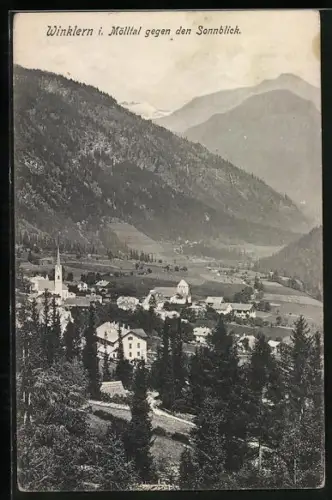 AK Winklern i. Mölltal, Gesamtansicht mit Sonnblick