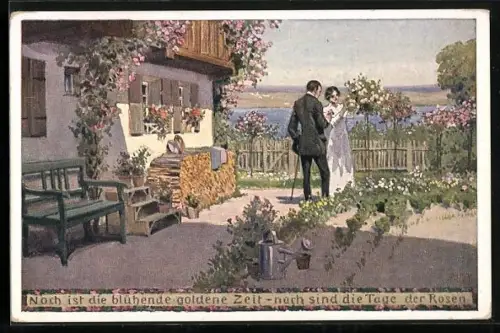 Künstler-AK Paul Hey: Noch ist die blühende, goldene Zeit...