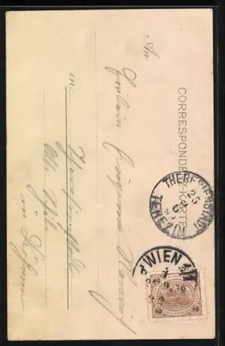 Lithographie Diana mit Stock und Köcher, Dame am Waschtisch im Gegenlicht, Halt gegen das Licht