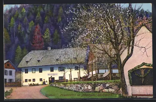 AK Johnsbach, Partie am Gasthaus Donnerwirt