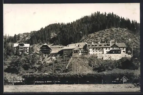 AK Pichl a. d. Enns, Teilansicht im Sonnenschein