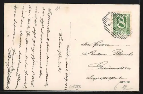 AK Trieben /Steiermark, Gesamtansicht mit Feldern u. Bergpanorama aus der Vogelschau