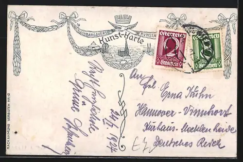 AK Wien, Kärntnerstrasse mit Stock im Eisenplatz, Strassenbahn