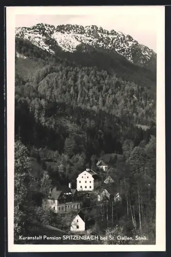 AK St. Gallen /Stmk., Kuranstalt Pension Spitzenbach