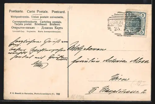 AK Grundlsee, Partie an der Kirche