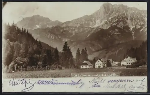 Foto-AK Admont, Mühlau gegen Scheiblingstein