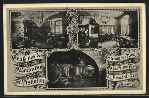 AK Admont, Ansichten aus dem Admonter Stiftskeller