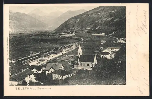 AK Selztal, Blick auf die Kirche vom Berg aus