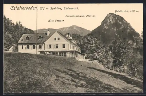 AK Gstatterboden, Hotel Gesäuse, Tamischbachturm