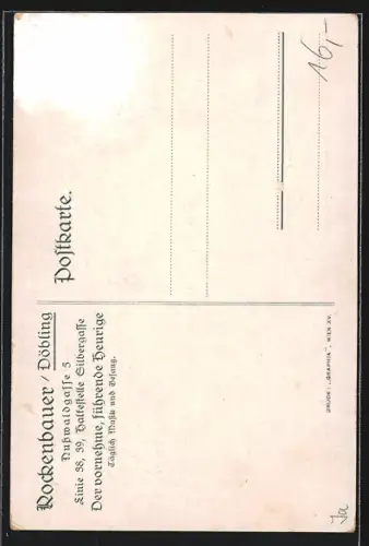 AK Döbling, Gasthaus Döbling in der Nusswaldgasse, Gitarrenspieler und Tänzerin