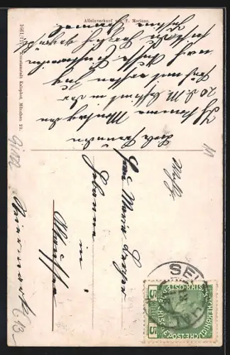 AK Lassing b. Selztal, Ortsansicht mit Kirche