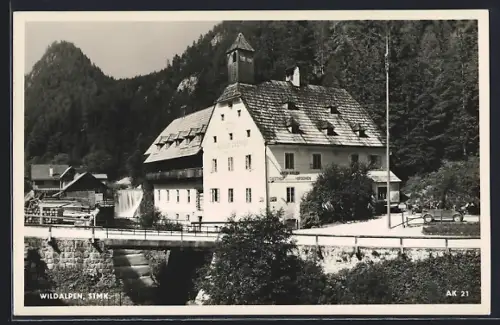 AK Wildalpen, Gasthof zum braunen Hirschen