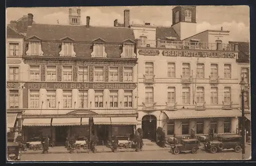 AK Bruges, Hôtel Mon Bijou & Wellington, Face à la gare, 18