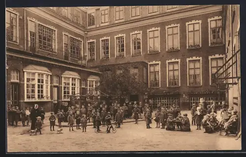 AK Brugge, Koninklijk Gesticht voor Doofstommen en Blinden, Speelplaats der kleine Jongens