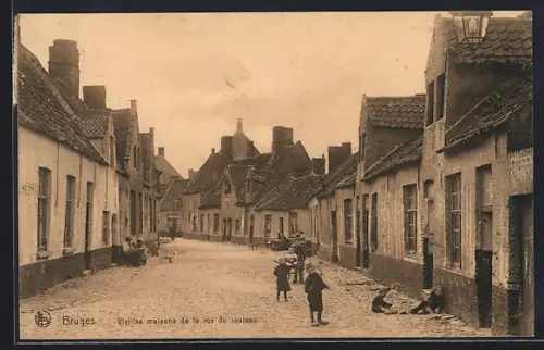 AK Bruges, Vieilles maisons de la rue du rouleau