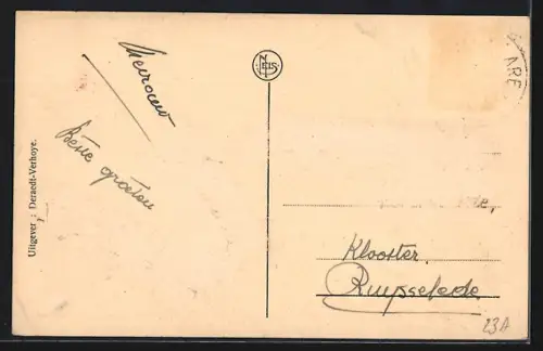 AK Roulers, Rue du Sud, Strassenpartie