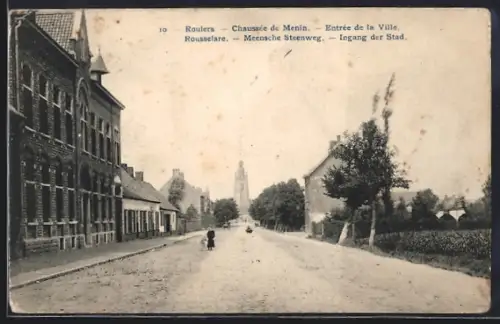 AK Roulers, Chaussée de Menin, Entrée de la Ville