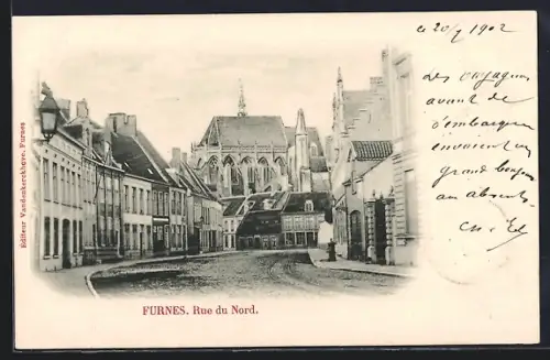 AK Furnes, Rue du Nord, Strassenpartie