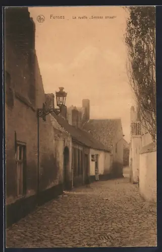 AK Furnes, La ruelle Smisse straat, Strassenpartie